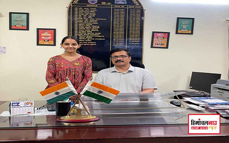 तपस्या ने एचपीयू बीए मेरिट में छठा स्थान हासिल कर नाहन और कॉलेज का नाम रोशन किया