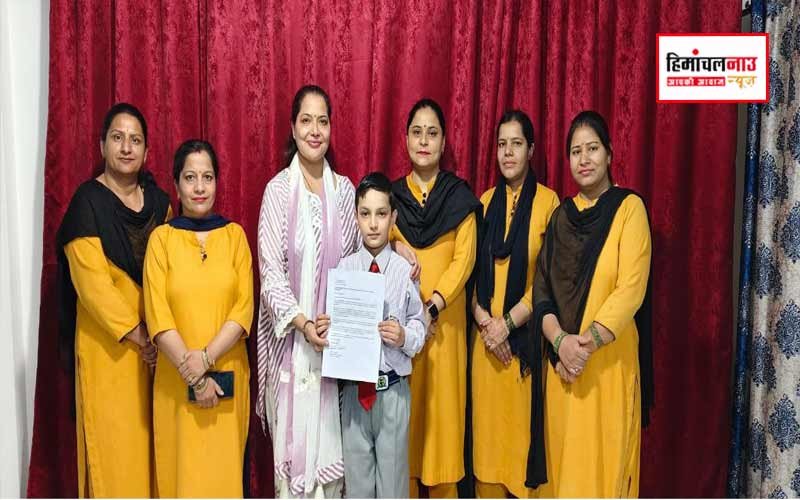 ध्रुव का नवोदय विद्यालय में चयन, सोलन के जीनियस ग्लोबल स्कूल में मनाया गया जश्न