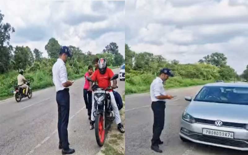 गगरेट पुलिस ने बढ़ाई सड़क सुरक्षा की रफ्तार, ट्रैफिक नियमों को लेकर चलाया सघन अभियान