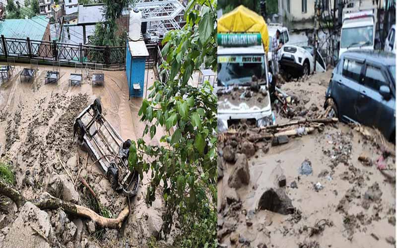 Himachal Cloudburst / हिमाचल के मंडी में बादल फटने से भारी तबाही, मां-बेटे समेत तीन की मौत, सैकड़ों वाहन और घर मलबे में दबे
