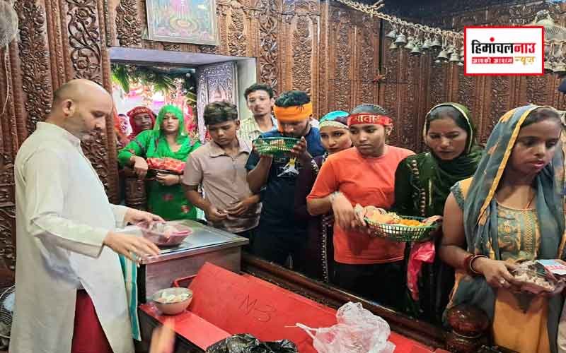 नवरात्र में माता श्री बाला सुंदरी मंदिर में 1.25 लाख श्रद्धालुओं ने किए दर्शन, 1.10 करोड़ से अधिक चढ़ाया चढ़ावा