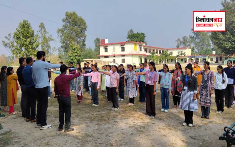 चौकीमन्यार कॉलेज में विद्यार्थियों ने लिया एकता और भ्रष्टाचार मुक्त भारत का संकल्प