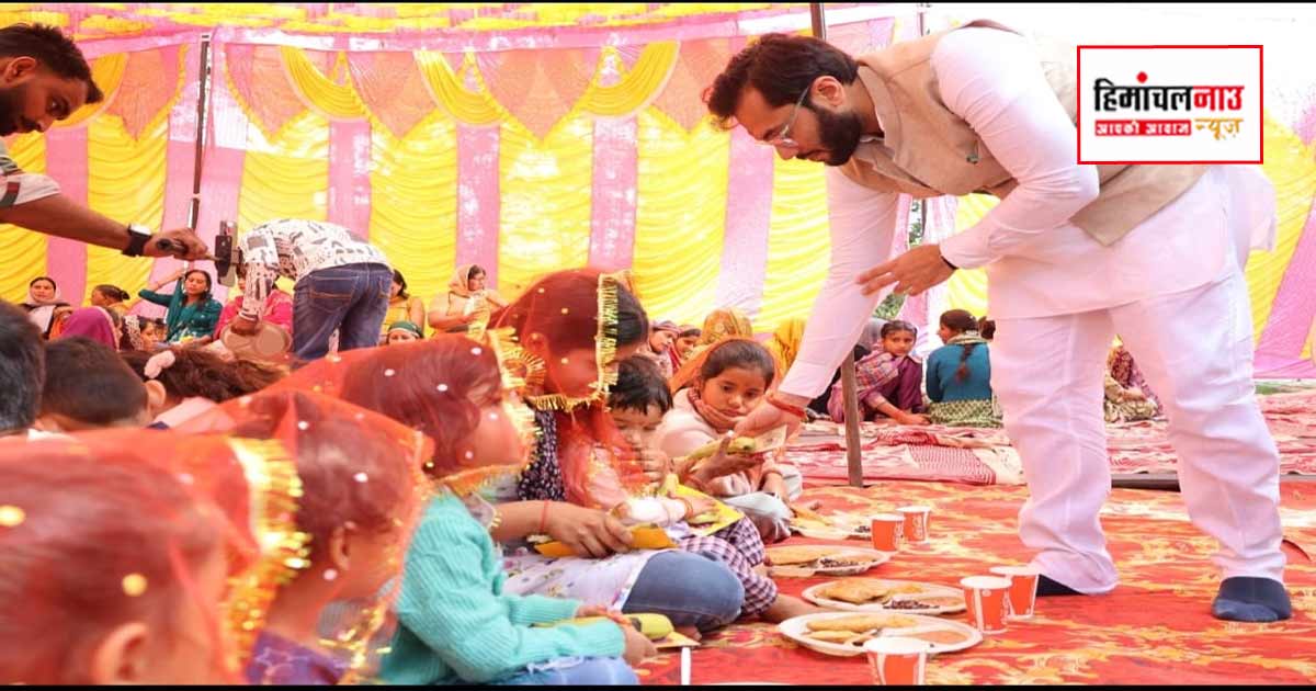 पूर्व विधायक चैतन्य शर्मा ने 251 कन्याओं का पूजन कर लिया आशीर्वाद, श्रीराम नवमी पर गूंजा “जय श्रीराम” का उद्घोष