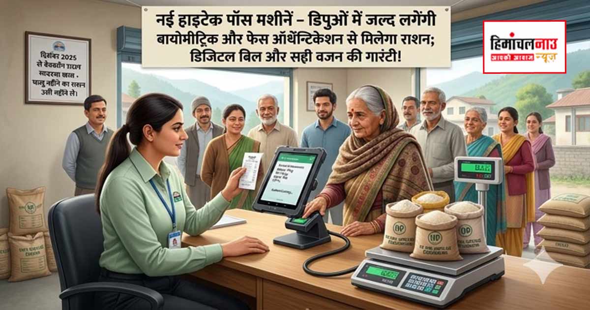 हिमाचल में राशन डिपुओं पर लगेंगी नई हाईटेक पॉस मशीनें, वितरण प्रणाली में तकनीकी बदलाव लागू