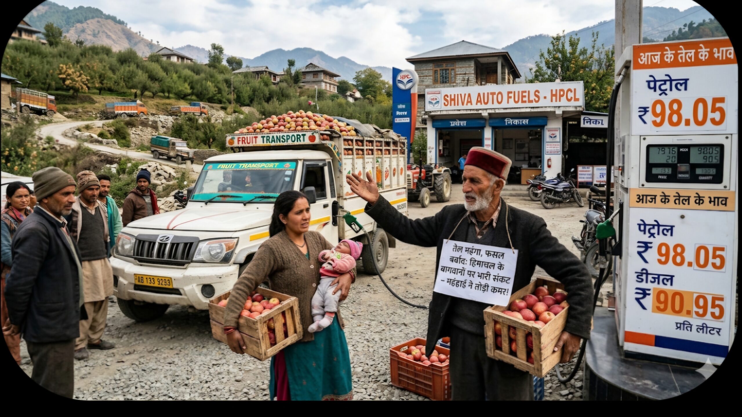 पेट्रोल-डीजल ने बढ़ाई हिमाचल की टेंशन, बागवानों पर मंडराया संकट