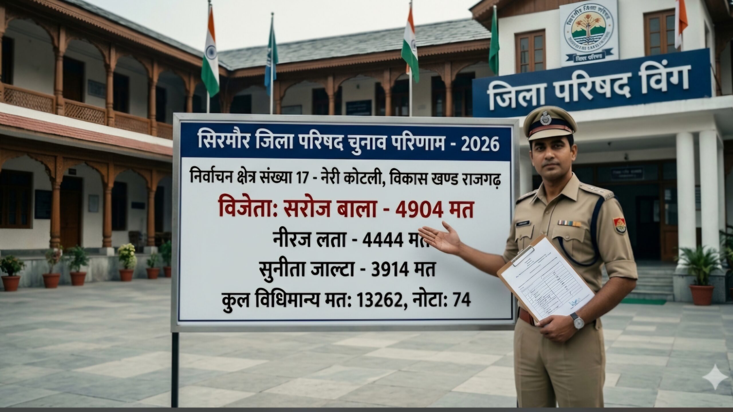 जिला परिषद नेरी कोटली वार्ड से सरोज बाला विजयी