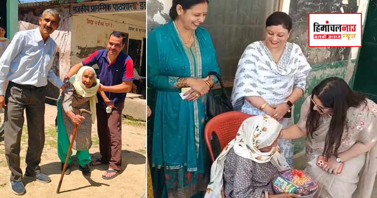 नेरचौक नगर परिषद चुनाव में 95 और 96 वर्षीय महिला मतदाताओं ने किया मतदान