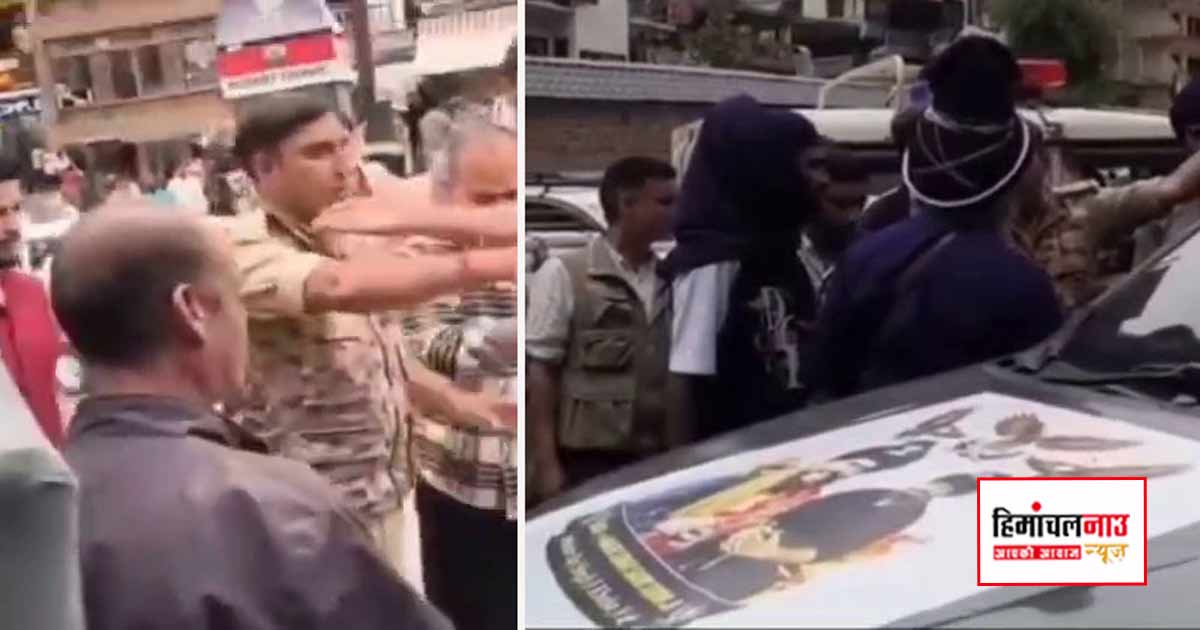गाड़ी की छत पर यात्रा कर रहे सैलानियों का पुलिस ने काटा 7500 रुपए चालान
