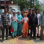 संतोखगढ़ भूमि विवाद को लेकर शिकायत करते ग्रामीण
