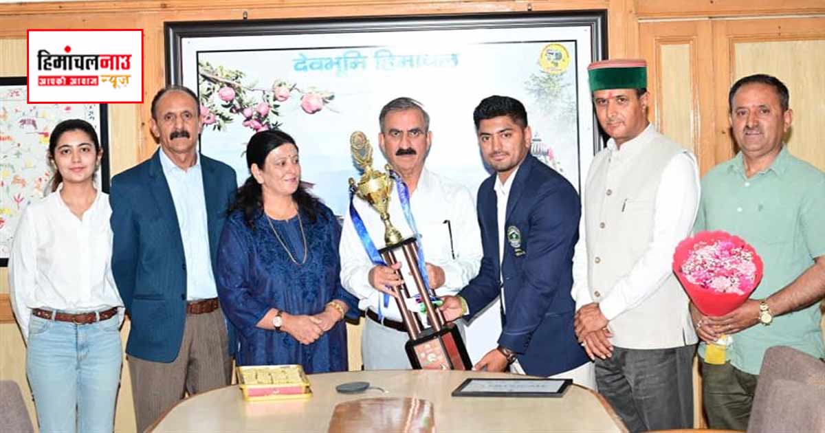 कुराश कप में कांस्य पदक विजेता सौरव सुमन ने मुख्यमंत्री से की भेंट