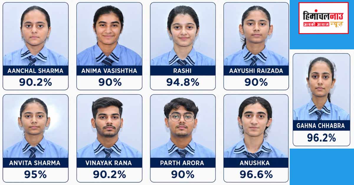 CBSE Result / ऊना के वशिष्ठ पब्लिक स्कूल के विद्यार्थियों ने 12वीं कक्षा की परीक्षा में उत्कृष्ट प्रदर्शन करते हुए विद्यालय का नाम किया गौरवान्वित