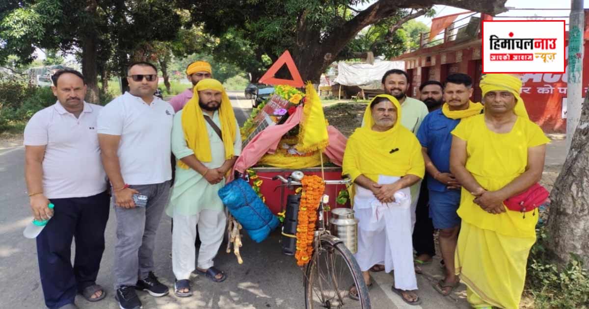 वृंदावन की यात्रा को नगनोली से 600 किमी दूर पैदल निकले संत साईं जसवंत शाह जी