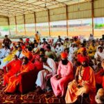 वृंदावन में गौ सम्मान अभियान कार्यक्रम में शामिल अम्बोआ दरबार के प्रतिनिधि