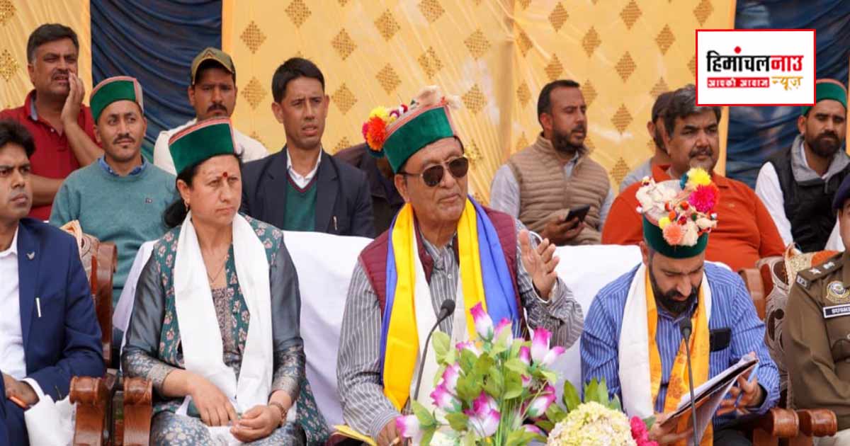 निचार में सरकार गांव के द्वार कार्यक्रम में शामिल हुए राजस्व मंत्री जगत सिंह नेगी
