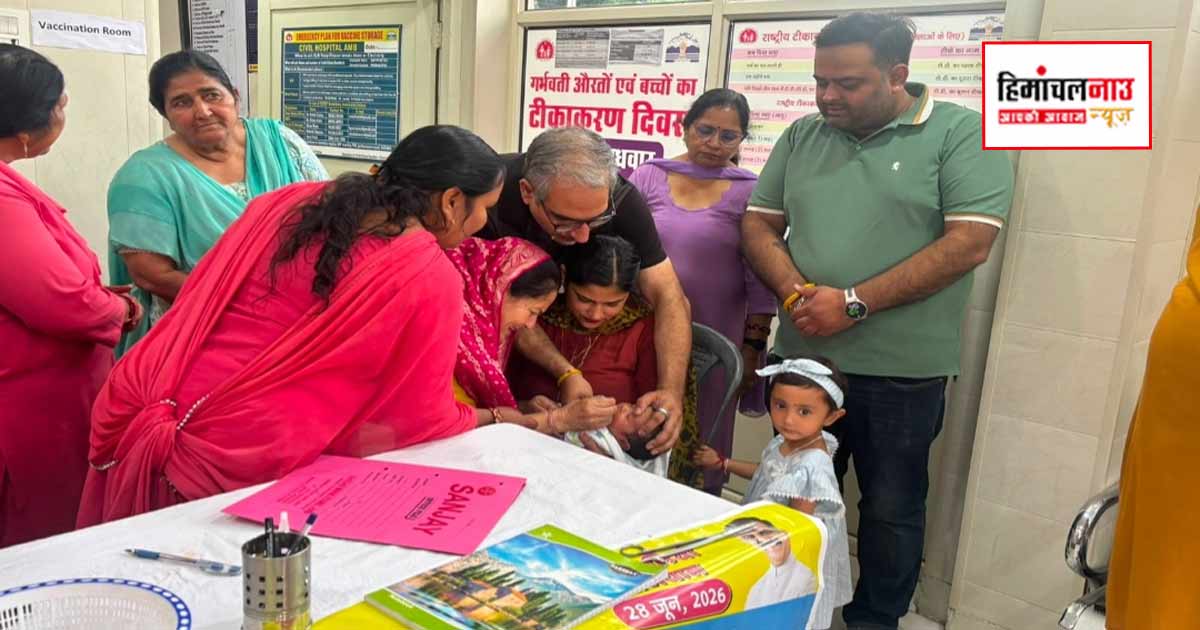 पल्स पोलियो अभियान का शुभारंभ, बच्चों को पिलाई गई पोलियोरोधी दवा की दो बूंदें