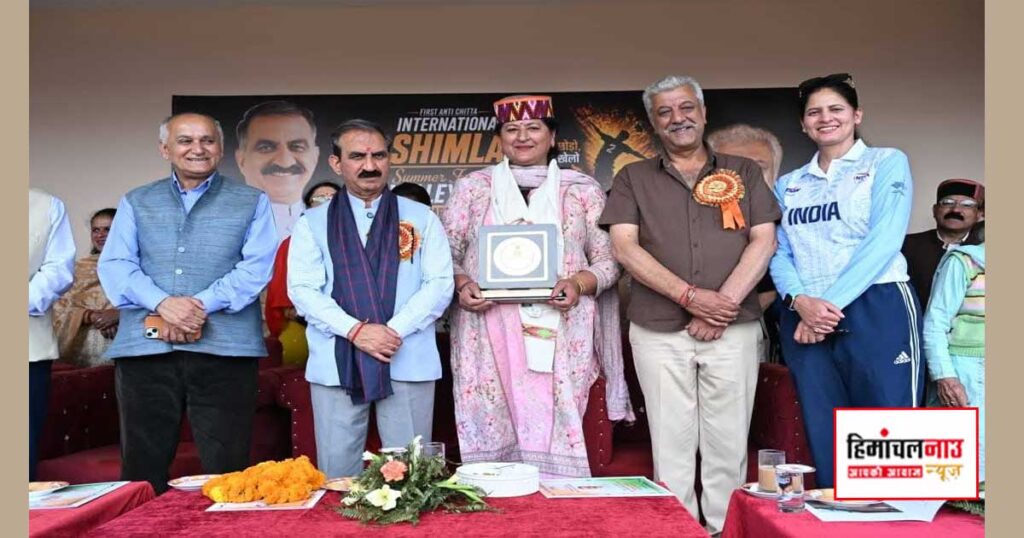 संजौली में बहुउद्देशीय खेल स्टेडियम का उद्घाटन