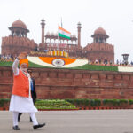 लाल किले से स्वतंत्रता दिवस पर राष्ट्र को संबोधित करते प्रधानमंत्री नरेंद्र मोदी