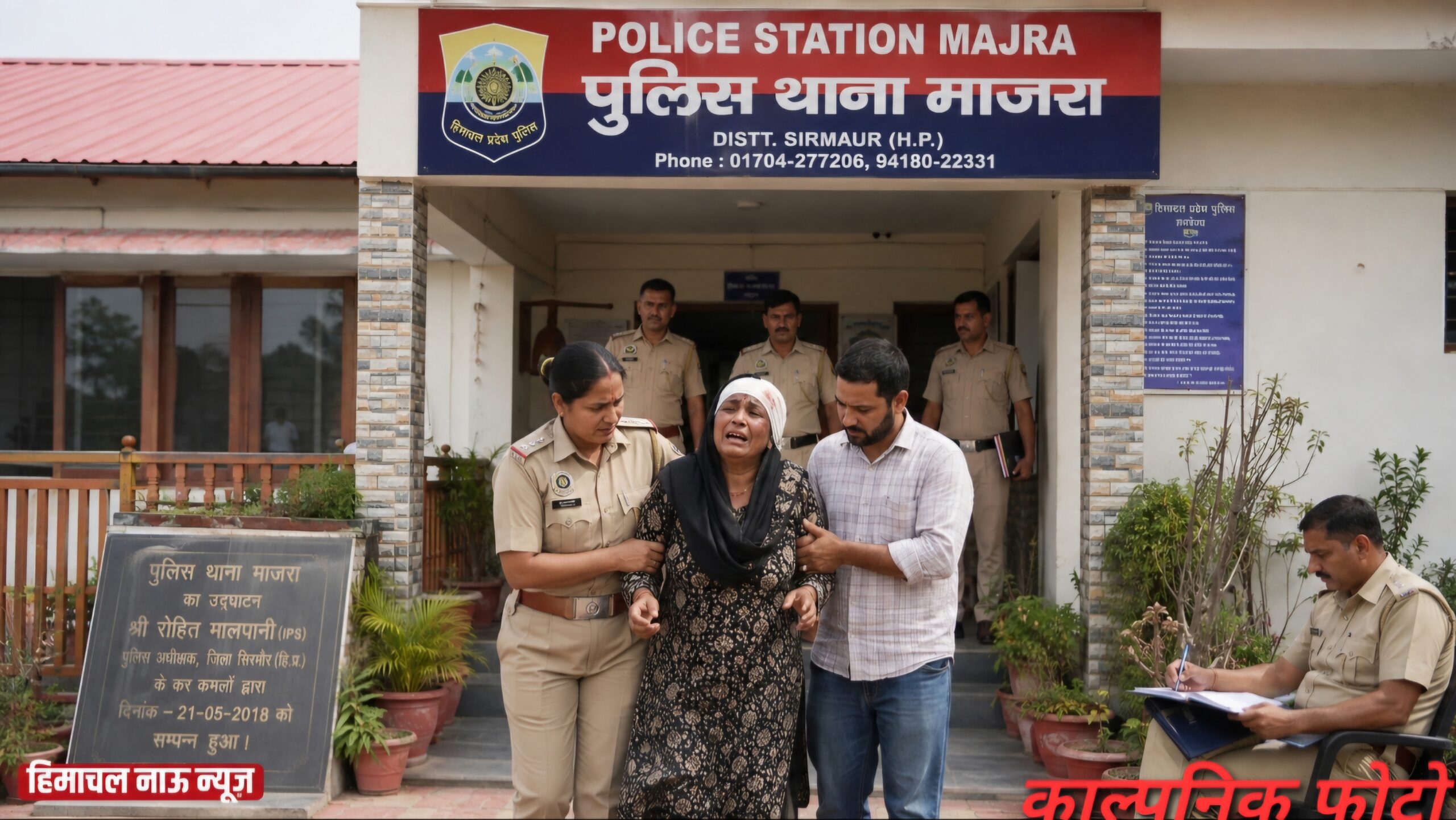 पांवटा साहिब के क्यारदा में बेटे ने मां पर किया दराट से हमला, माजरा पुलिस थाने में मामला दर्ज