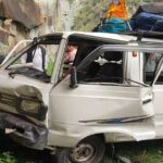 भरमौर में ब्रेक फेल होने के बाद पहाड़ी से टकराई मारुति वैन