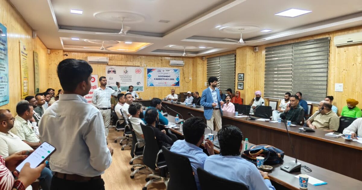 बाथू में स्मार्ट मैन्युफैक्चरिंग और जेम पोर्टल पर कार्यशाला, 10 उद्यमियों का पंजीकरण