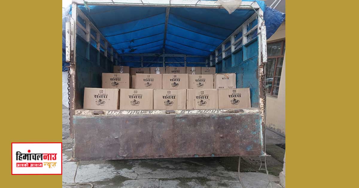 आबकारी / राजगढ़ में पिकअप से 100 पेटियां देसी शराब बरामद, चालक पर मामला दर्ज