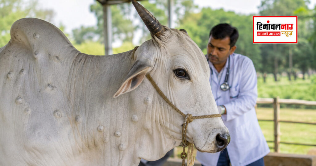धर्मशाला में लम्पी रोग की रोकथाम के लिए पशुओं का टीकाकरण