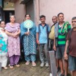 नाहन में पुलिस कर्मियों और गोरखा श्रमिकों को राखी बांधतीं क्लब सदस्य