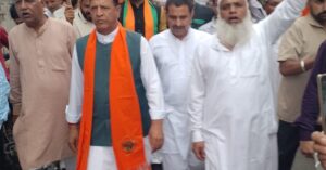 कटासन माता मंडल में सड़क बदहाली के खिलाफ प्रदर्शन