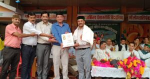 राजगढ़ में छात्रा खेलकूद प्रतियोगिता का शुभारंभ करते दिनेश आर्य
