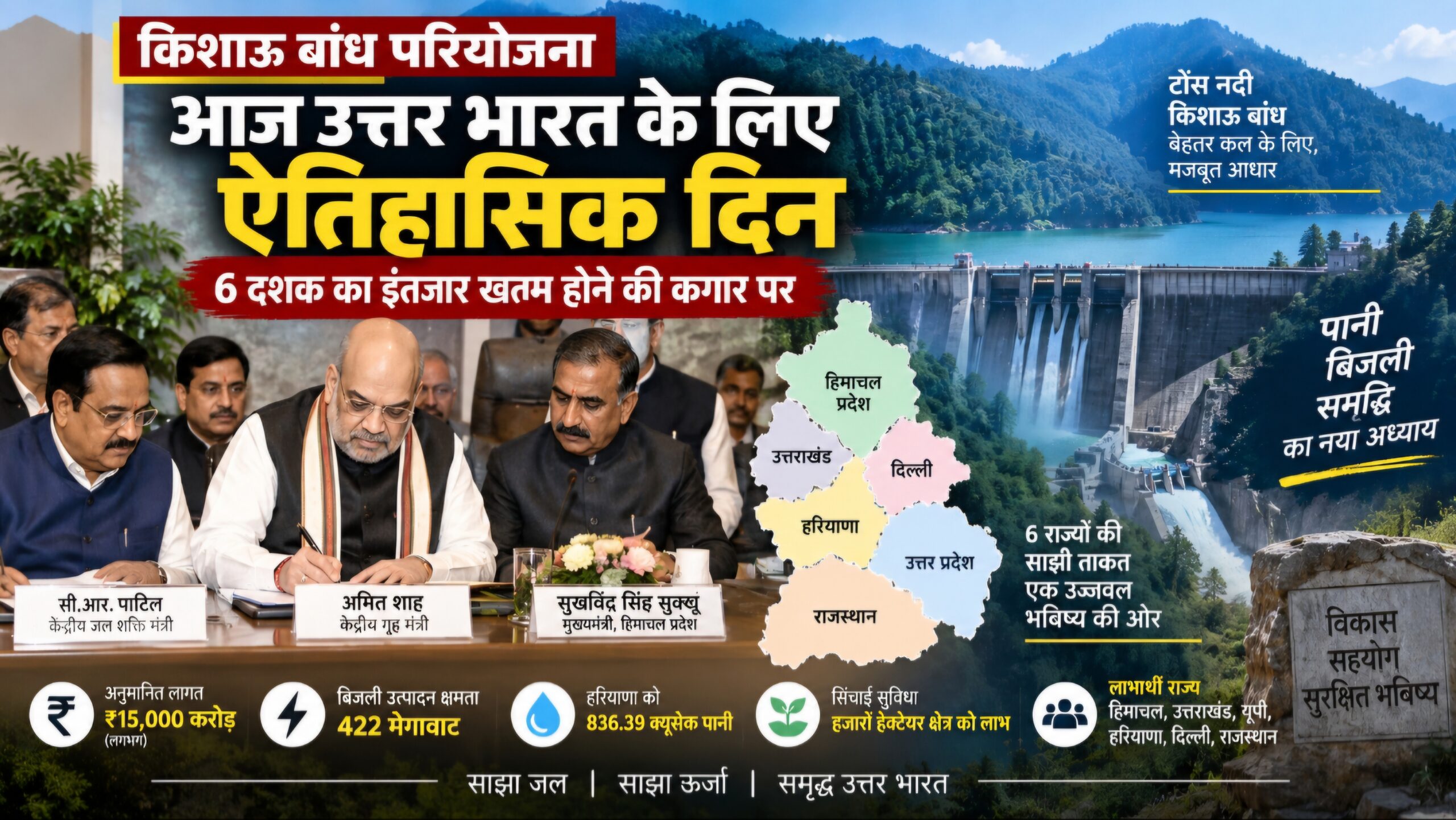छह दशक का इंतजार खत्म होने की कगार पर, आज किशाऊ पर बड़ा फैसला; उत्तर भारत के लिए ऐतिहासिक दिन..