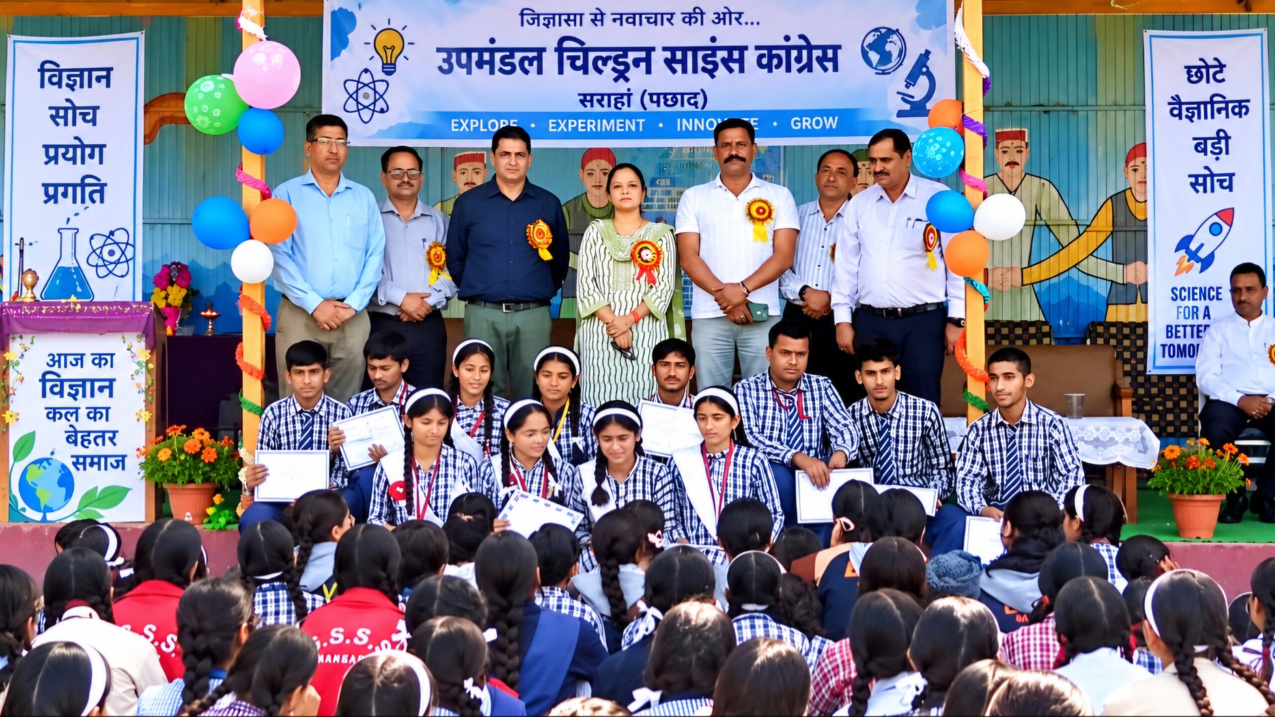 सराहां स्कूल में दो दिवसीय उपमंडल चिल्ड्रन साइंस कांग्रेस का शुभारंभ