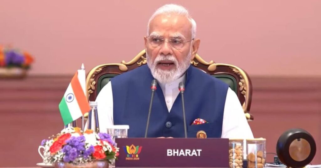 BRICS शिखर सम्मेलन में प्रधानमंत्री नरेंद्र मोदी का संबोधन