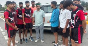 चंबी मैदान में निर्माणाधीन आधुनिक स्टेडियम