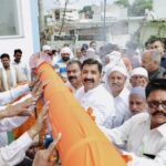भदसाली मंदिर में निशान साहेब स्थापना कार्यक्रम
