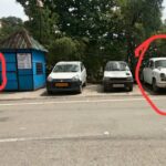नाहन की माल रोड पार्किंग में खड़े वाहन