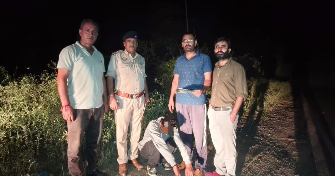 NDPS / गिरिपुल में झाड़ियों में छिपे व्यक्ति से 1.19 ग्राम चिट्टा बरामद, आरोपी गिरफ्तार