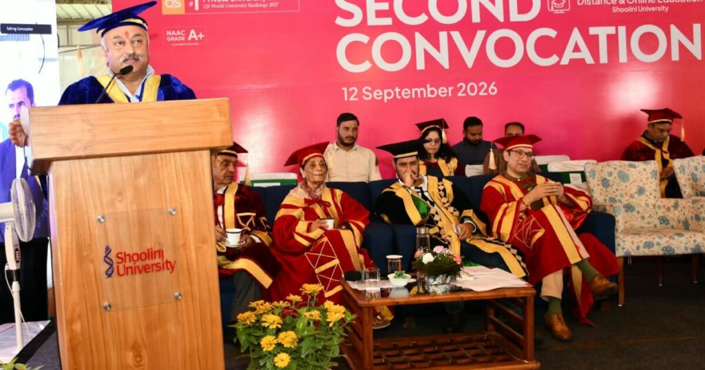 शूलिनी विश्वविद्यालय के ऑनलाइन दीक्षांत समारोह में 1047 विद्यार्थियों को मिली उपाधियां