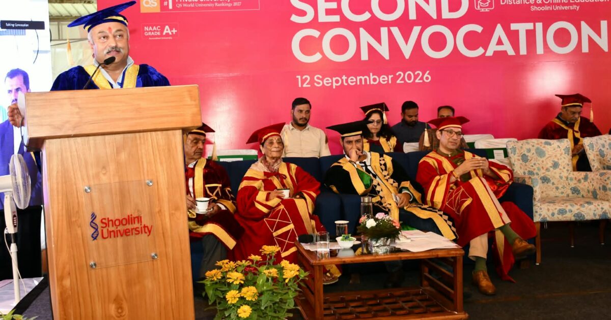 शूलिनी विश्वविद्यालय के ऑनलाइन दीक्षांत समारोह में 1047 विद्यार्थियों को मिली उपाधियां
