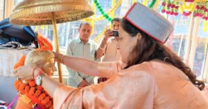 सराहां में राज्य स्तरीय श्री वामन द्वादशी मेले की शोभायात्रा