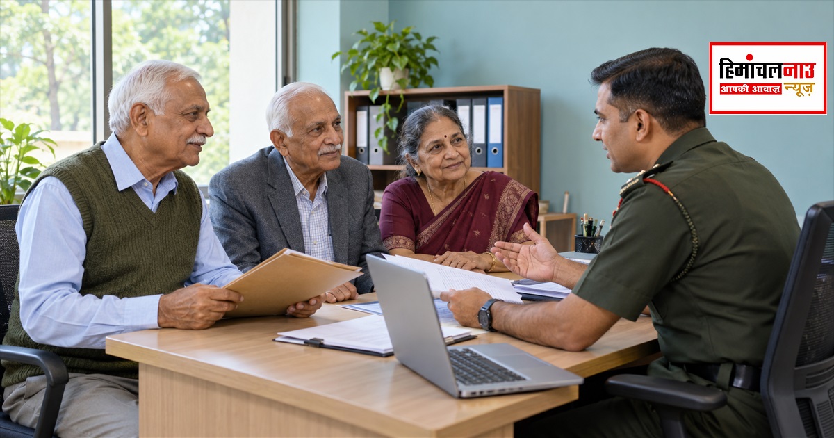 Pensioners / धर्मशाला में 85 पूर्व सैनिकों, वीर नारियों व आश्रितों को पेंशन मामलों में मिली मदद