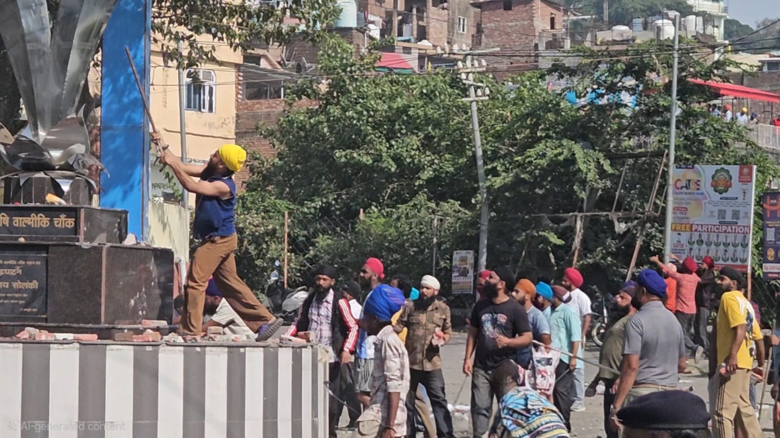 नाहन में दो समुदायों के बीच हिंसक झड़प, घंटों बरसे पत्थर; एसएचओ समेत कई पुलिसकर्मी घायल, रिजर्व फोर्स की तैनाती पर उठे सवाल
