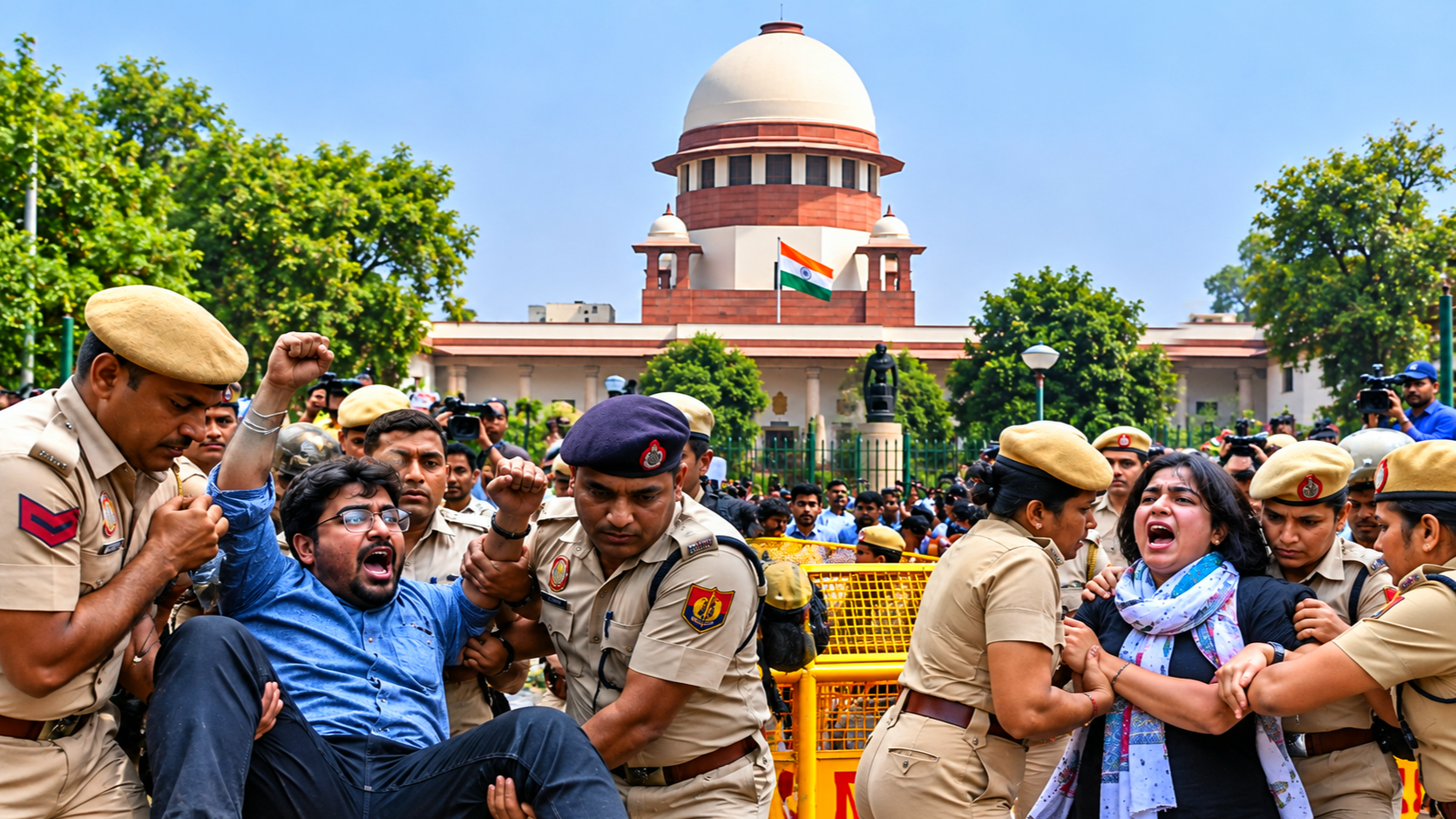 सुप्रीम कोर्ट सख्त: दिल्ली में इंटरनेट बंद नहीं कर सकते, बैरिकेड हटाने और लोगों की आवाजाही बहाल करने के निर्देश