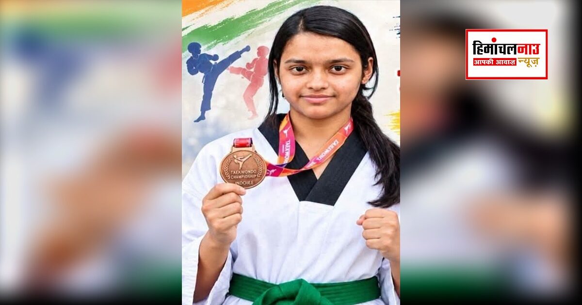 इंदौर में चमकीं नगनोली की गौरी शर्मा, नेशनल ताइक्वांडो चैंपियनशिप में जीता कांस्य