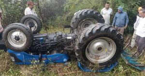 जजरी में ट्रैक्टर पलटने से चालक मदन चंद की मौत