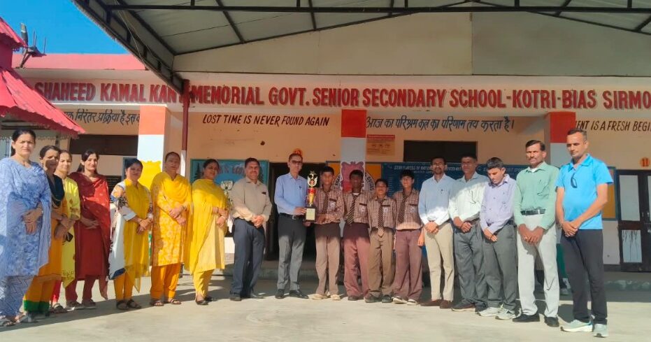 कोटड़ी व्यास विद्यालय के विजेता खिलाड़ियों का स्वागत