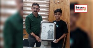 केवी बंगाणा के छात्र त्रिभुवन शर्मा की कलाकृति