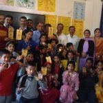 राजगढ़ रंगोत्सव में प्रतिभा प्रदर्शित करते विद्यार्थी