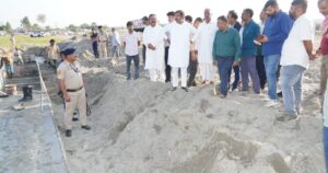 रोड़ा में निर्माणाधीन हेलीपोर्ट और विकास परियोजनाओं का निरीक्षण