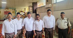 विजयदशमी पर राष्ट्रीय स्वयंसेवक संघ खंड बंगाणा ने मनाया स्थापना दिवस, स्वयंसेवकों में दिखा उत्साह